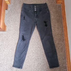 Refuge black high waisted skinny jeans